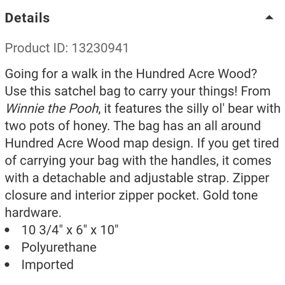 NWT Loungefly Winnie the Pooh Satchel - Picture 7 of 9